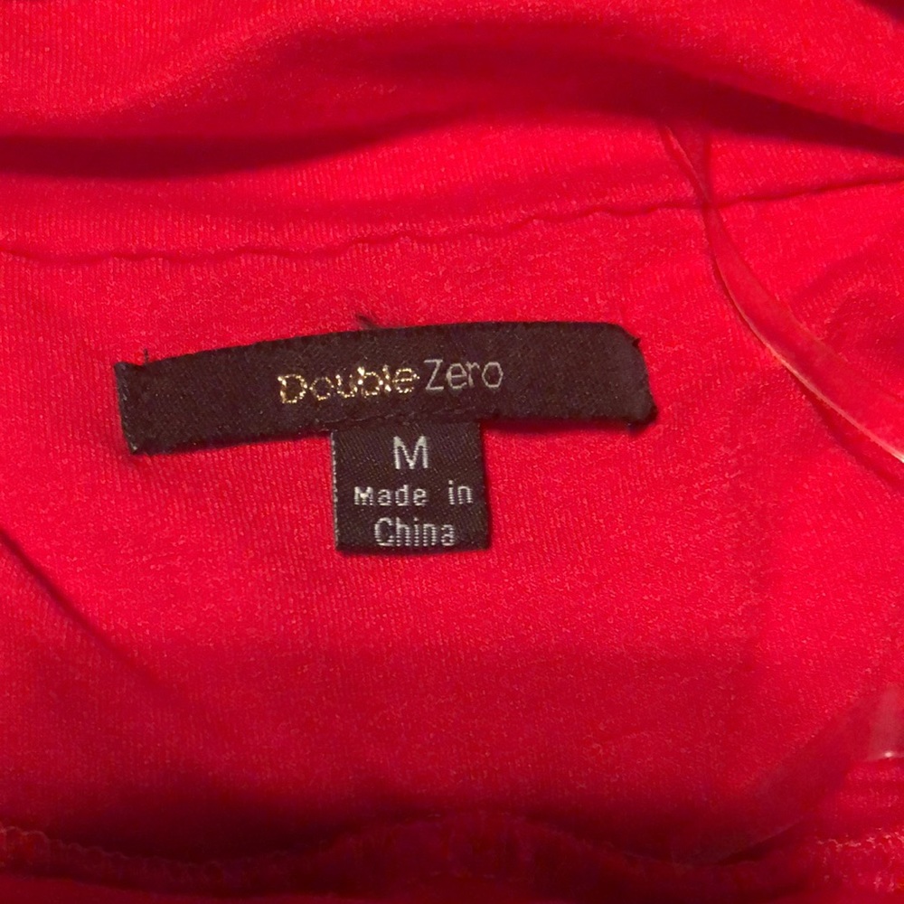 Y2K era red beaded strapless bohemian top - Picture 6 of 8